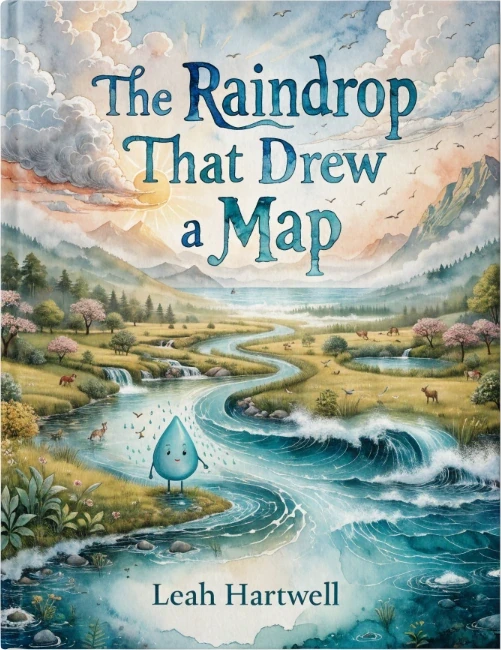 Maqueta del libro: The Raindrop That Drew a Map