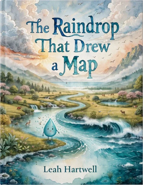Book mockup: The Raindrop That Drew a Map